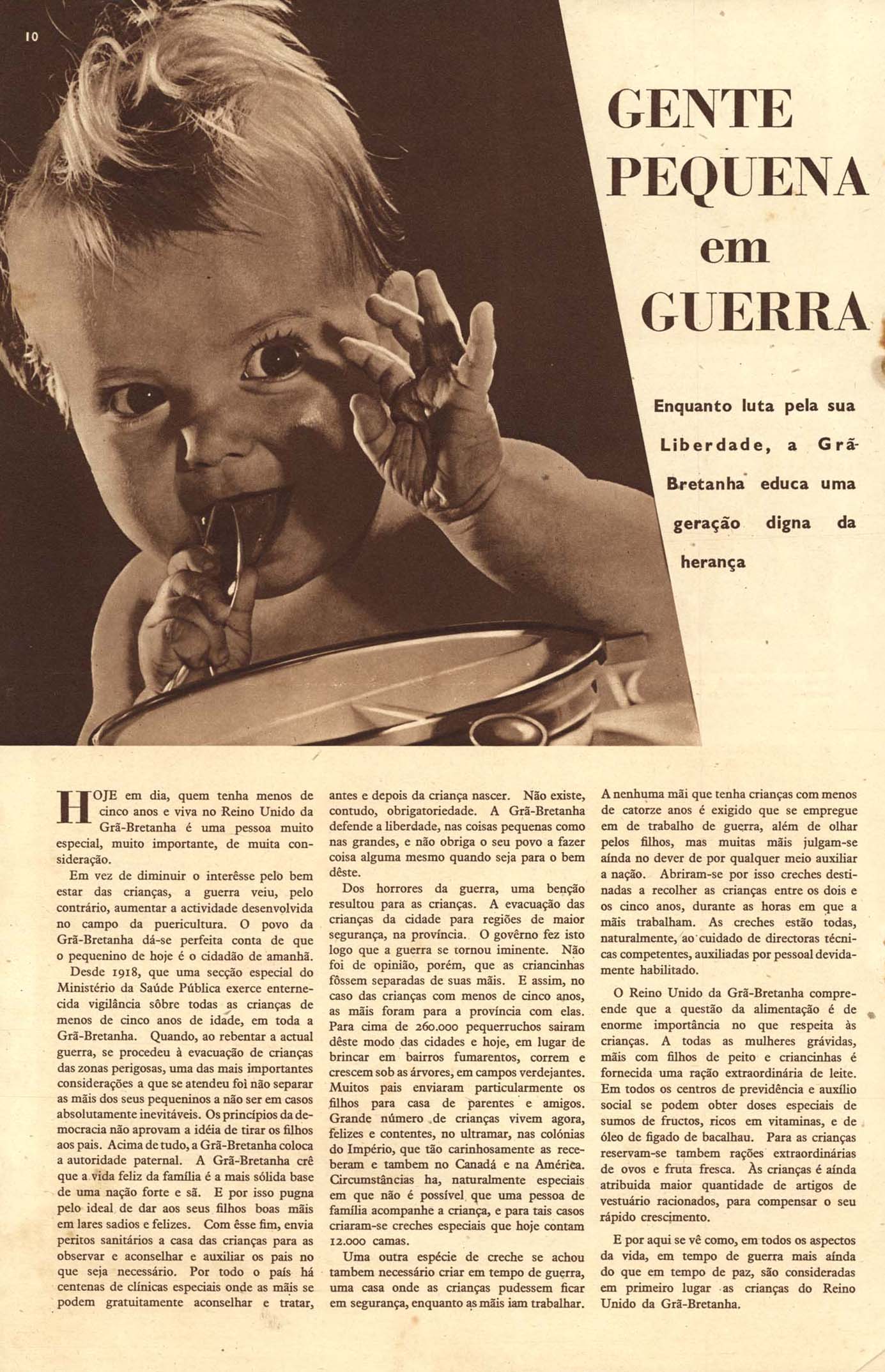 GENTE Pequena em Guerra. A Guerra Ilustrada, [S.l.], n. 2, p. 10-11, [1941-1942].
