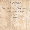 Planta de fazenda de J&uacute;lio Prestes. 1914. APESP. 101.SG4.1.3.1