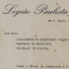 Carta-circular da diretoria da Legi&atilde;o Paulista a autoridades diversas. S&atilde;o Paulo, 1925. APESP.