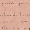Carta de Oswald de Andrade a J&uacute;lio Prestes. Paris, 1928. APESP