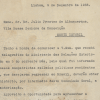 Of&iacute;cio do C&ocirc;nsul Geral do Brasil em Lisboa a J&uacute;lio Prestes. Lisboa, 1933. APESP. 101.SG3.1.13.9