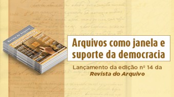 Capa de Seção de Revistas com o exemplar da edição 14 da Revista do Arquivo